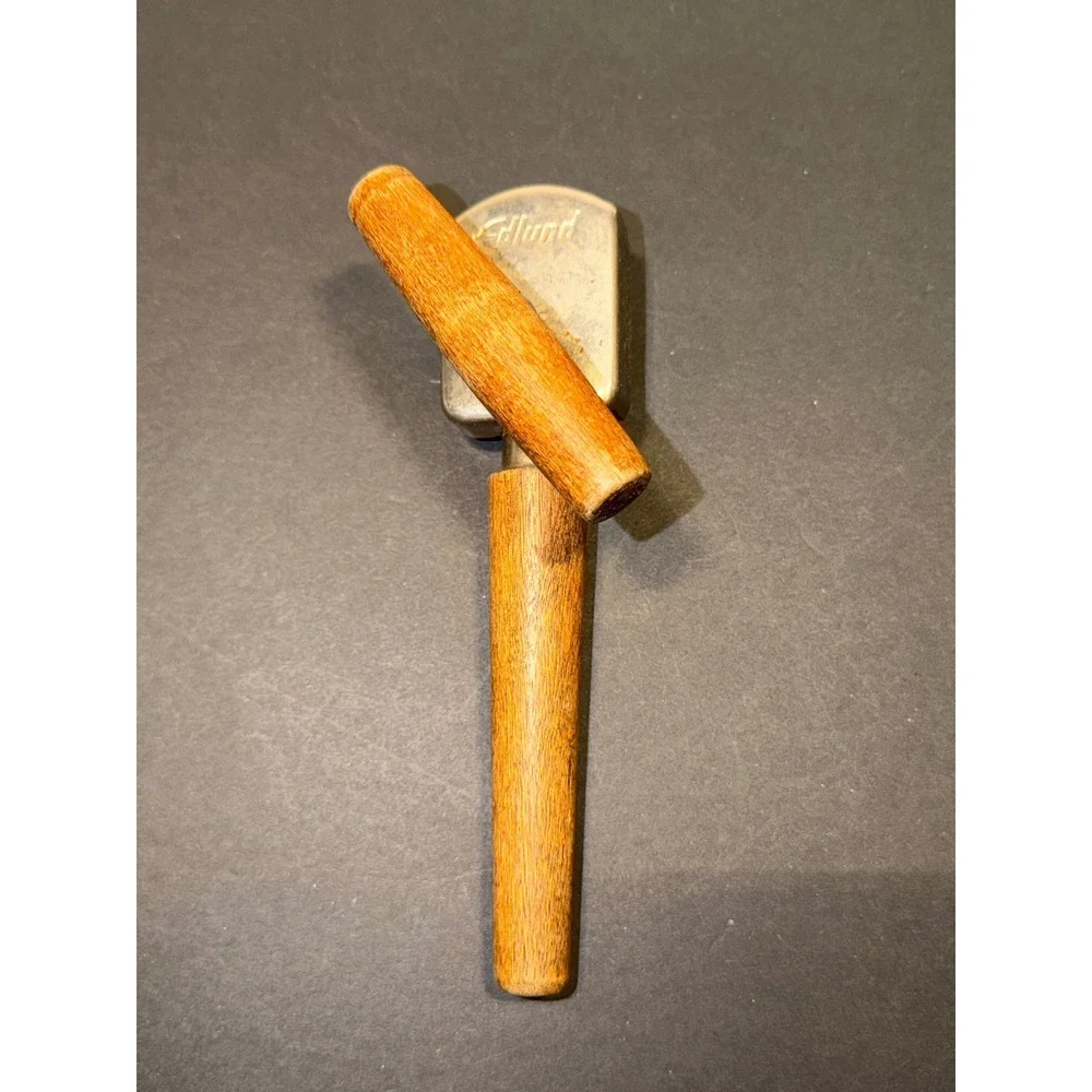 Vintage Edlund No 5 Junior Can Opener Wood Handle Burlington VT USA Made Antique